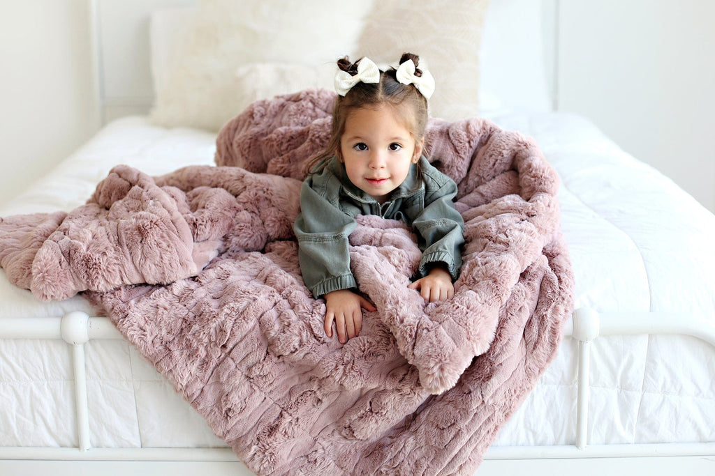 NEW Minky Couture Urban Polar hot Hazelnut Plush Blanket (MONSTER)