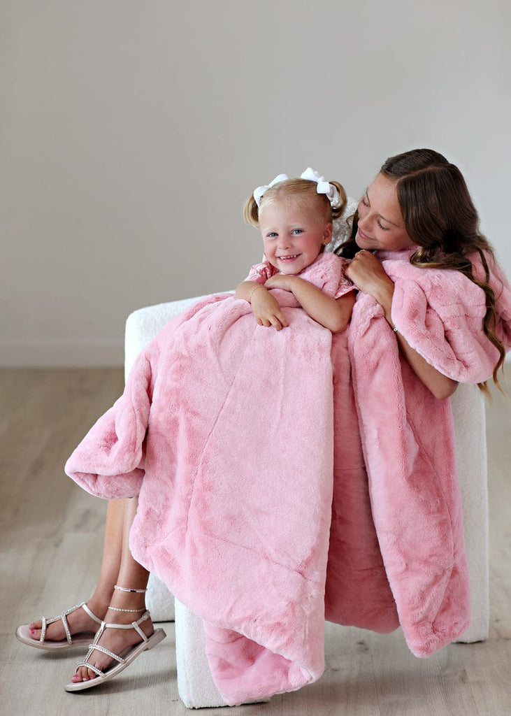 Pink fleece blanket online baby