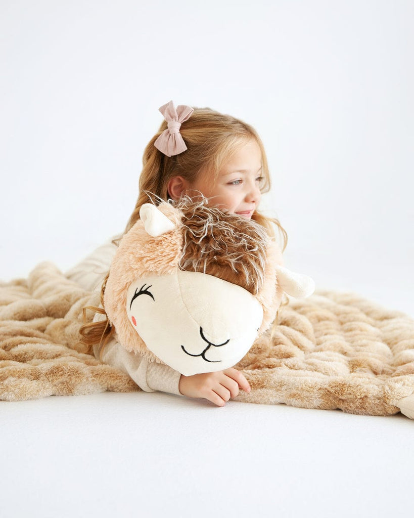 Huggable Llama Plush Blanket Minky Couture