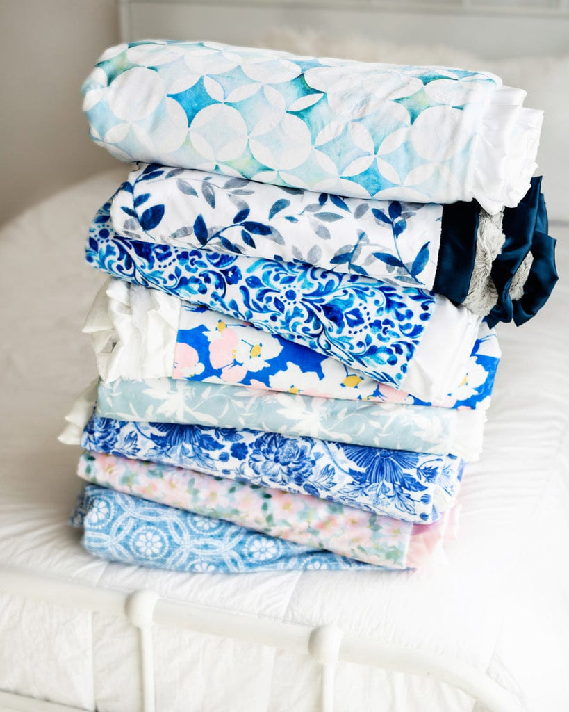 Blue discount minky blanket