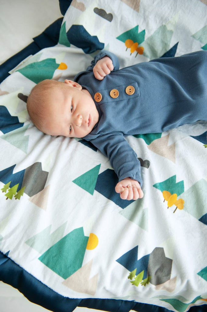 Mountain minky outlet baby blanket