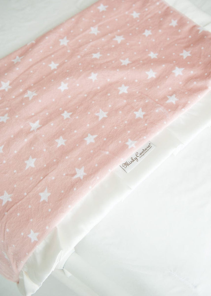 Blushing Stars Blanket Minky Couture