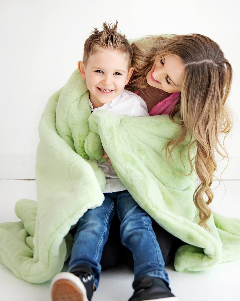 Green discount minky blanket